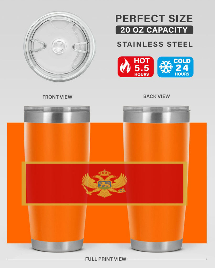 Montenegro 82#- world flags- Tumbler