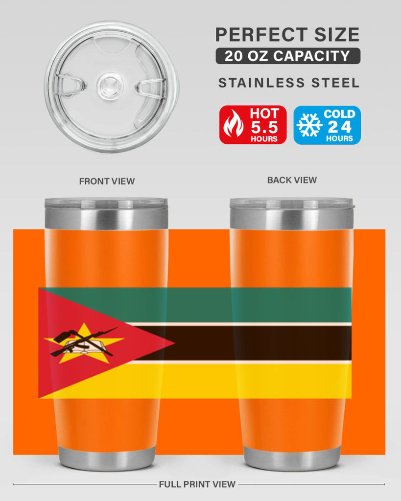 Mozambique 80#- world flags- Tumbler