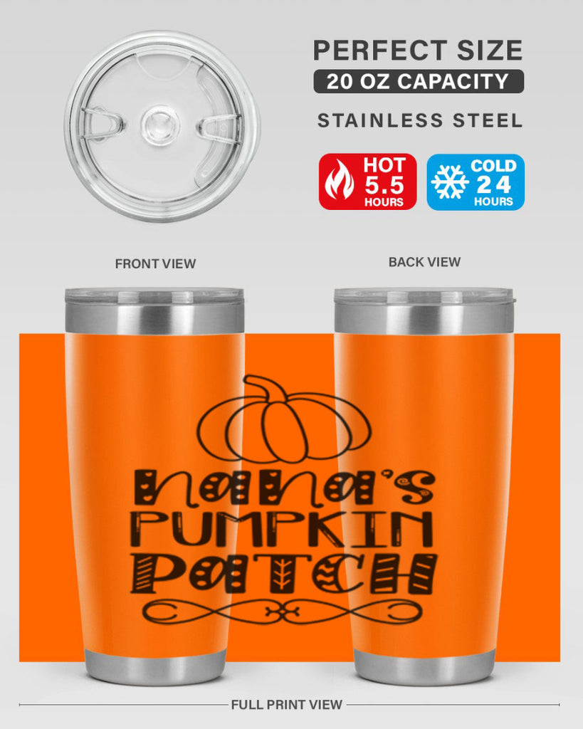 Nana s Pumpkin Patch 439#- fall- Tumbler