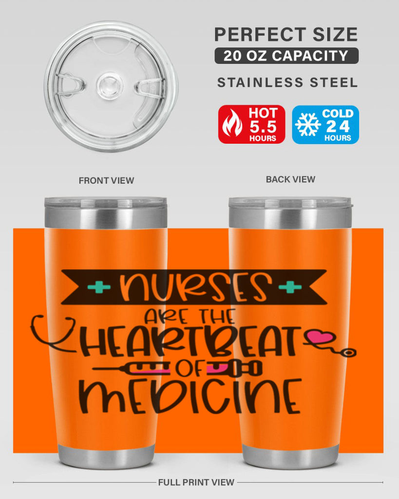 Nurses Are The Heartbeat Of Medicine Style Style 91#- nurse- tumbler