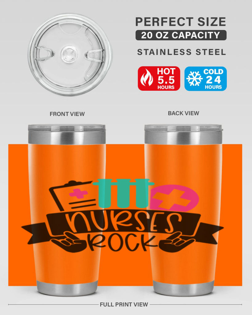 Nurses Rock Style Style 78#- nurse- tumbler