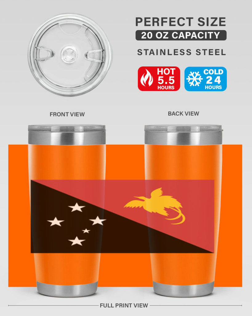 Papua New Guinea 62#- world flags- Tumbler