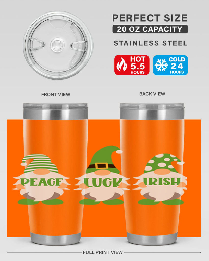 Peace Luck Irish Style 41#- St Patricks Day- Tumbler