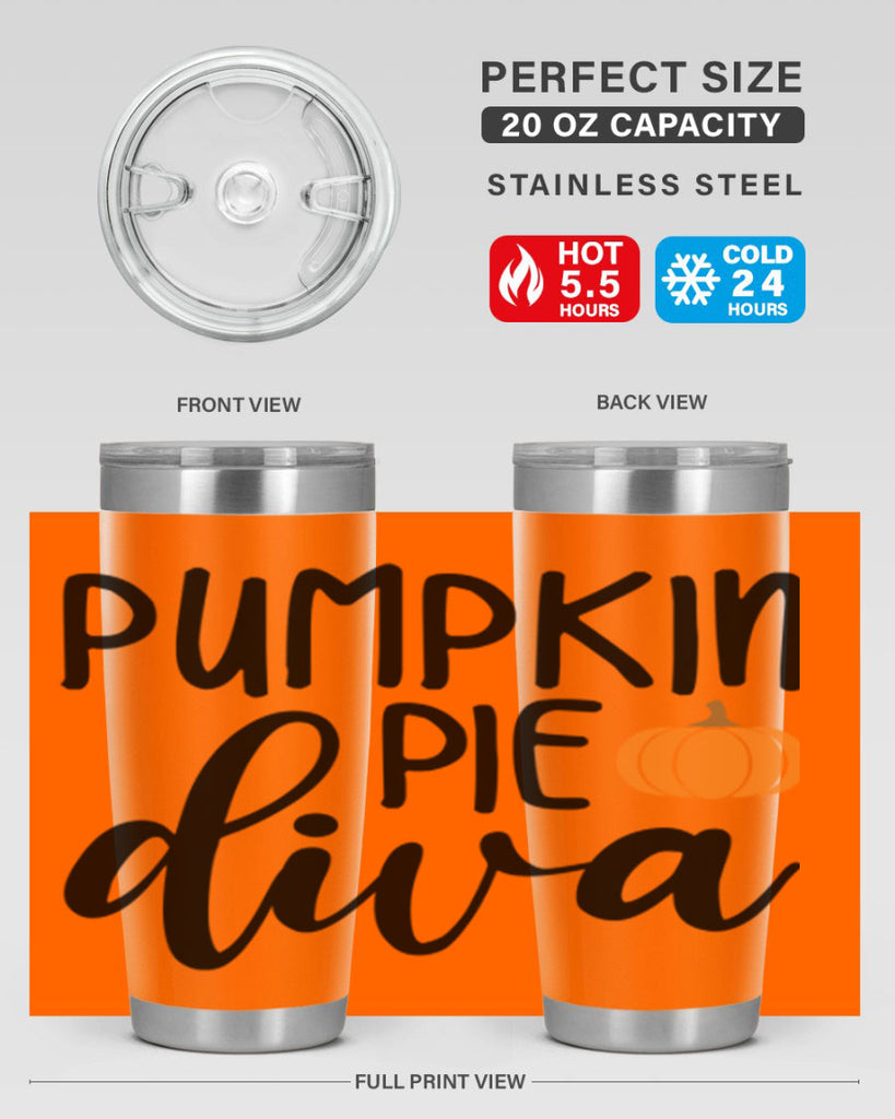 Pumpkin Pie Diva 532#- fall- Tumbler
