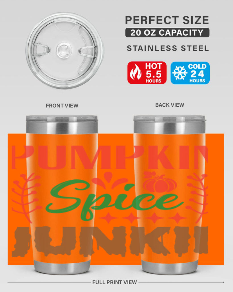 Pumpkin Spice Junkie 547#- fall- Tumbler
