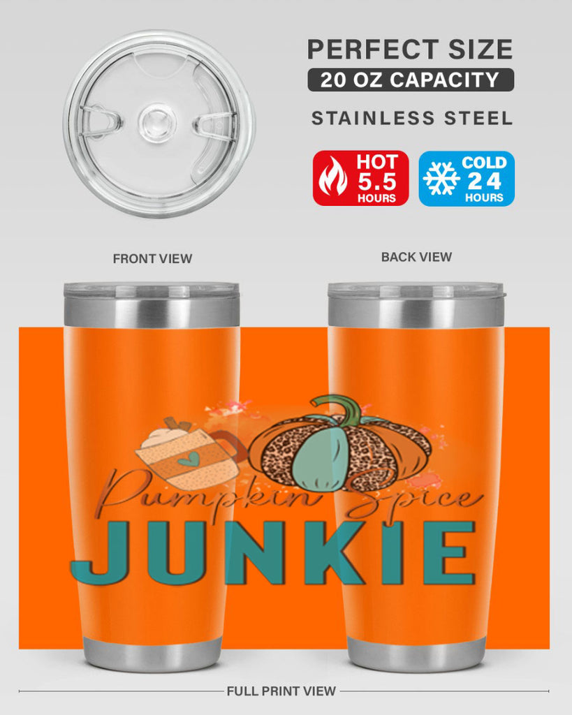 Pumpkin Spice Junkie 550#- fall- Tumbler