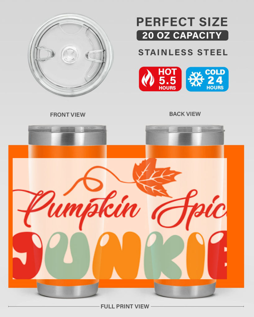 PumpkinSpiceJunkiedesign 569#- fall- Tumbler