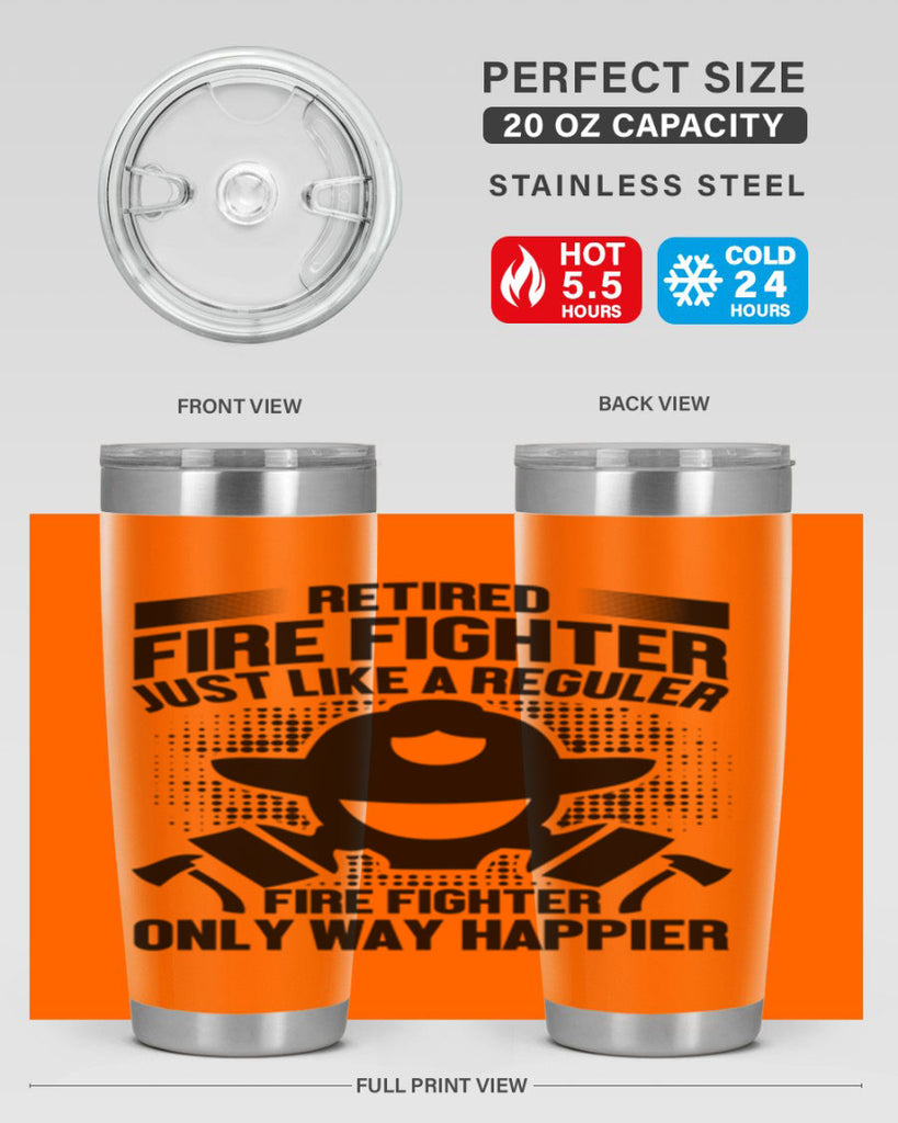 Retired fire Style 40#- fire fighter- tumbler