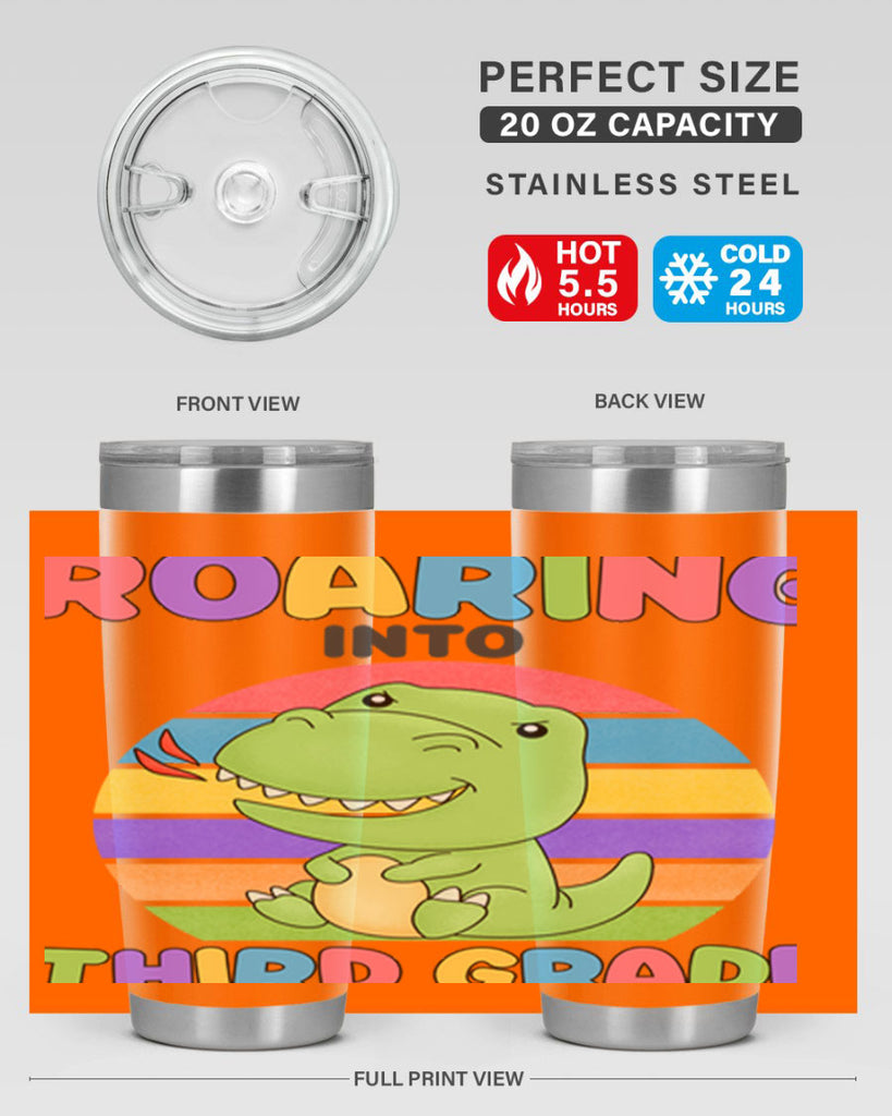 Roaring to 3rd Grade Trex 23#- 3rd grade- Tumbler