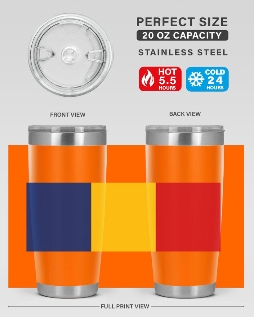 Romania 55#- world flags- Tumbler