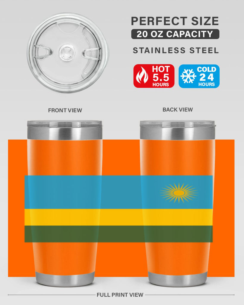 Rwanda 53#- world flags- Tumbler