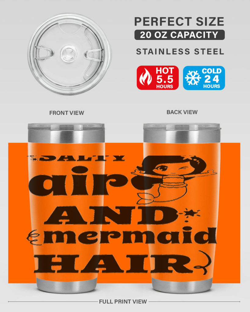 Salty air and mermaid hair 567#- mermaid- Tumbler