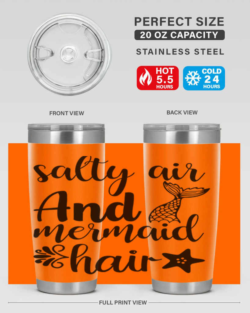 Salty air and mermaid hair 568#- mermaid- Tumbler