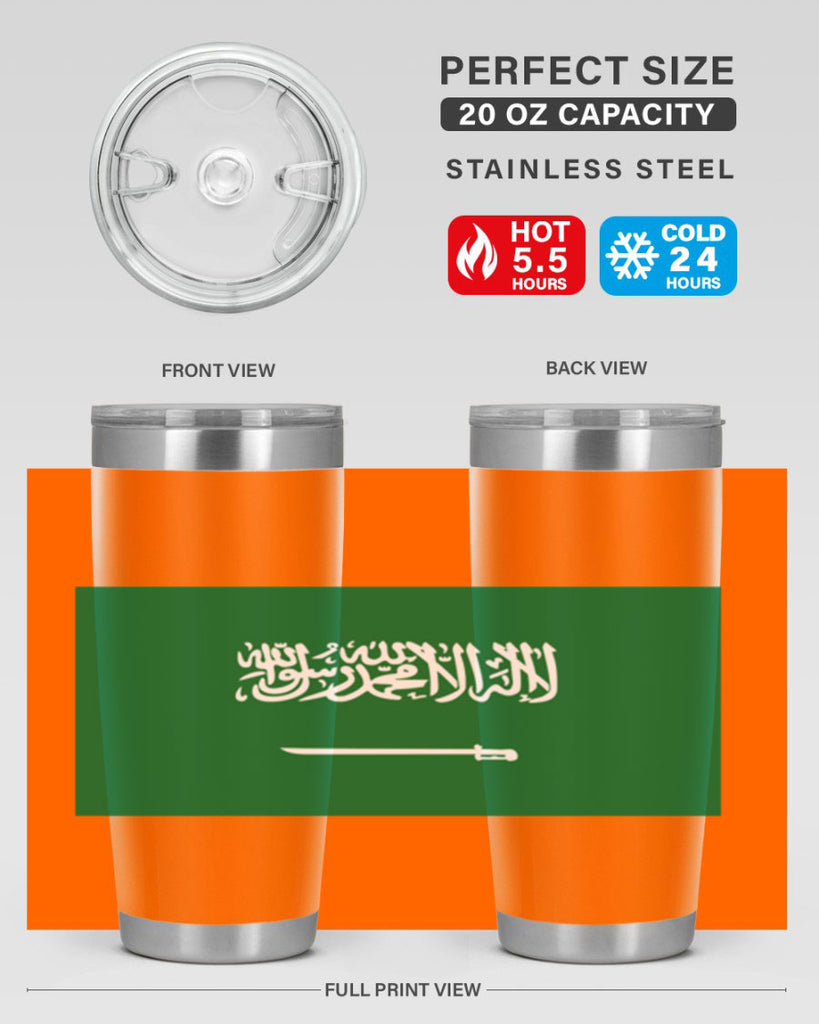 Saudi Arabia 46#- world flags- Tumbler