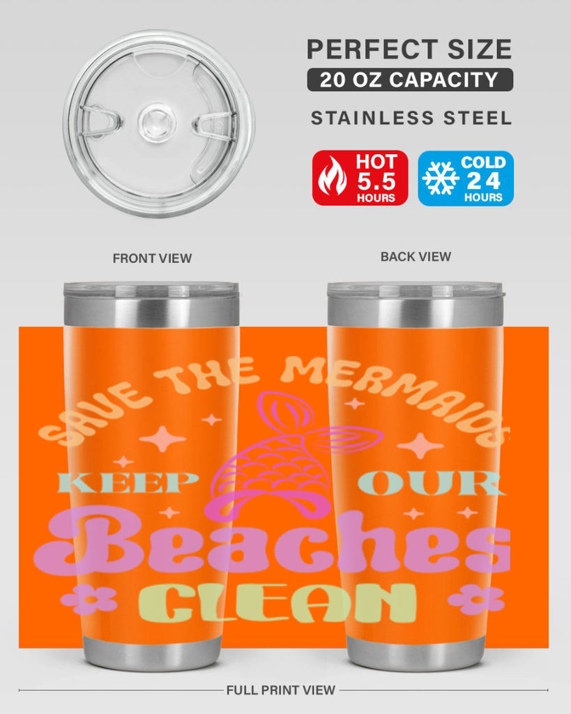 Save The Mermaids Keep Our 577#- mermaid- Tumbler