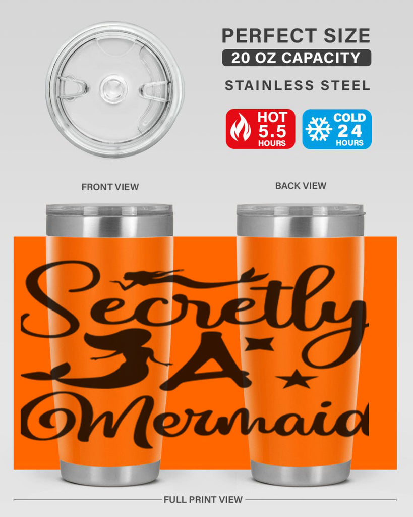 Secretly a mermaid 580#- mermaid- Tumbler