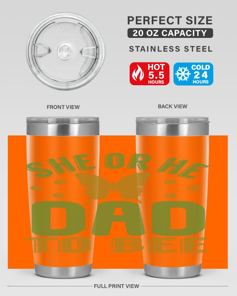 She or He Dad to bee Style 172#- baby- tumbler