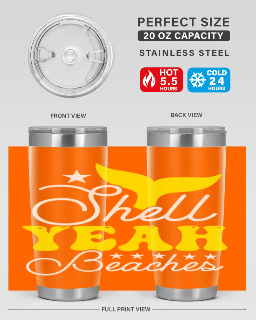 Shell Yeah Beaches 585#- mermaid- Tumbler