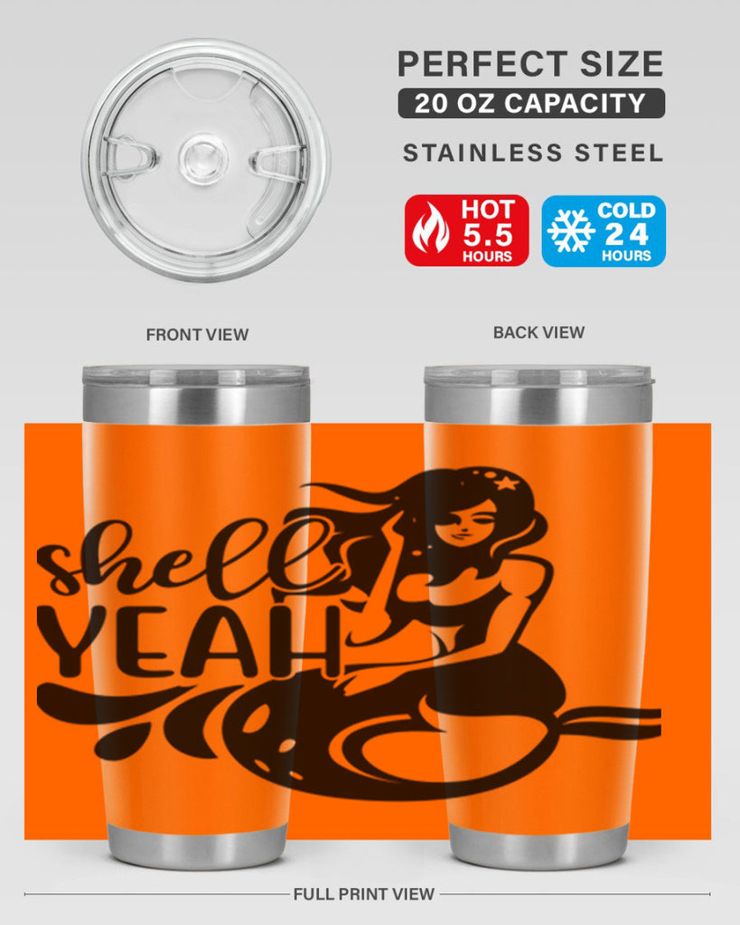 Shell yeah 596#- mermaid- Tumbler