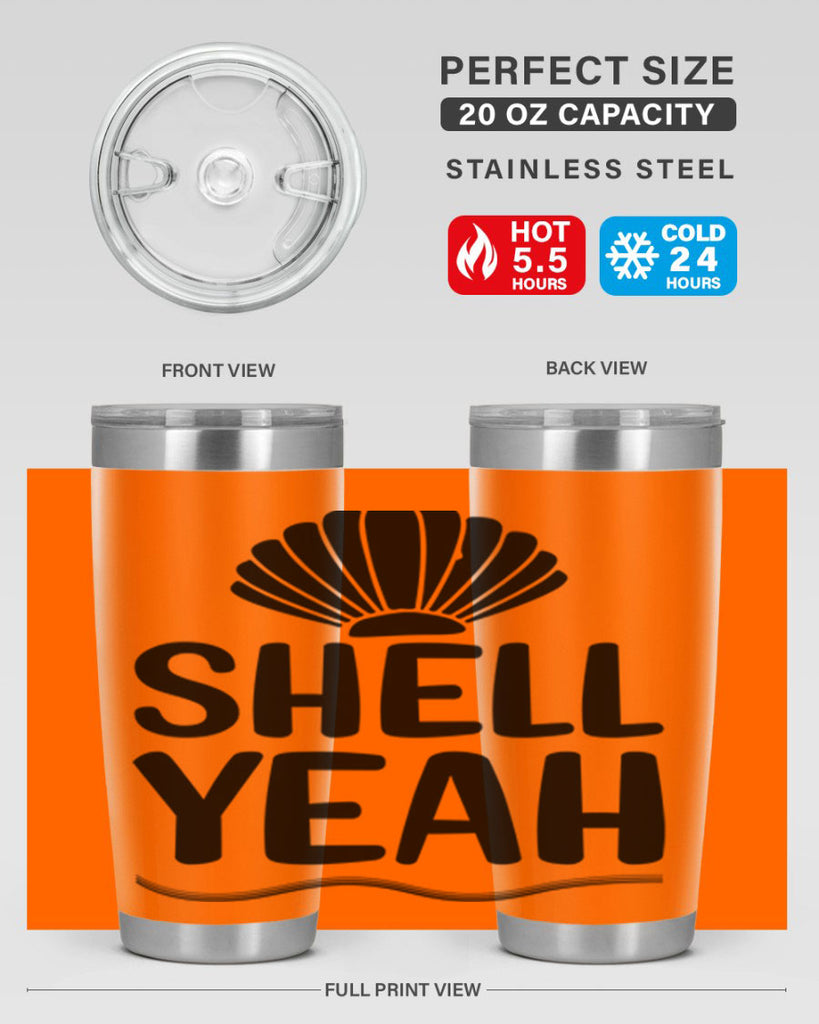 Shell yeah 597#- mermaid- Tumbler