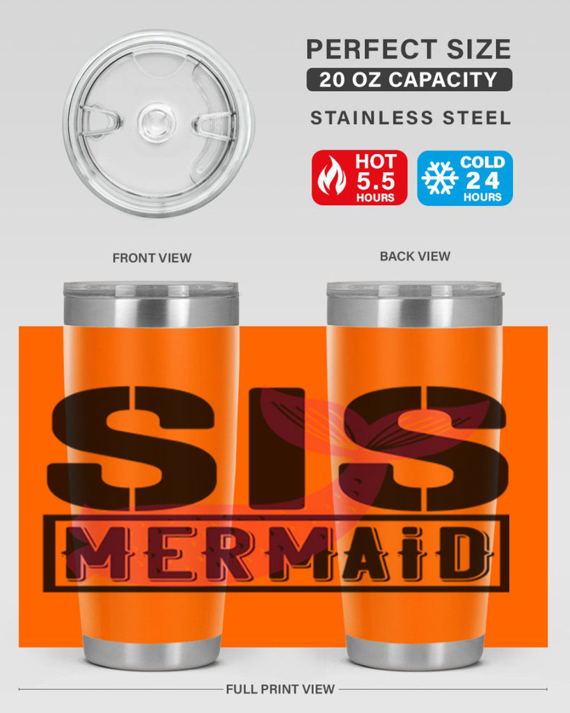 Sis mermaid 599#- mermaid- Tumbler