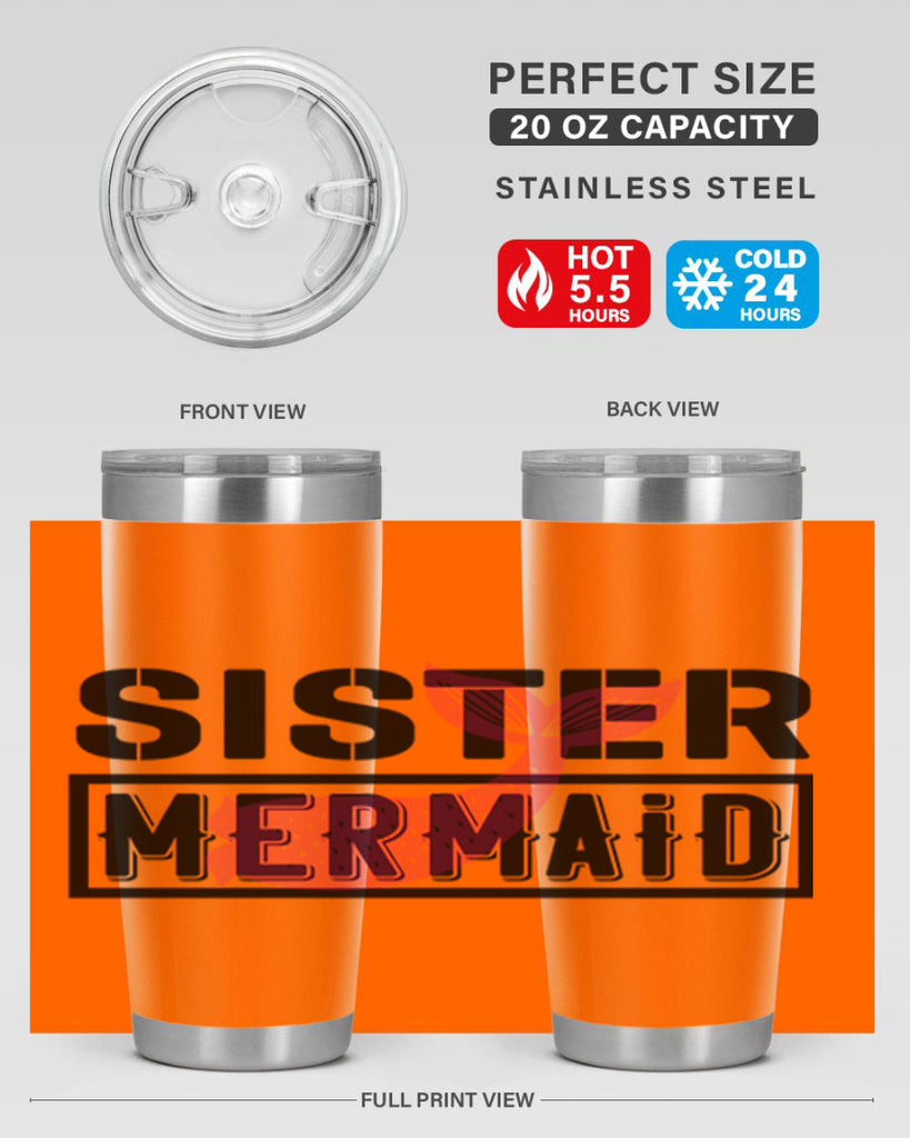 Sister mermaid 600#- mermaid- Tumbler