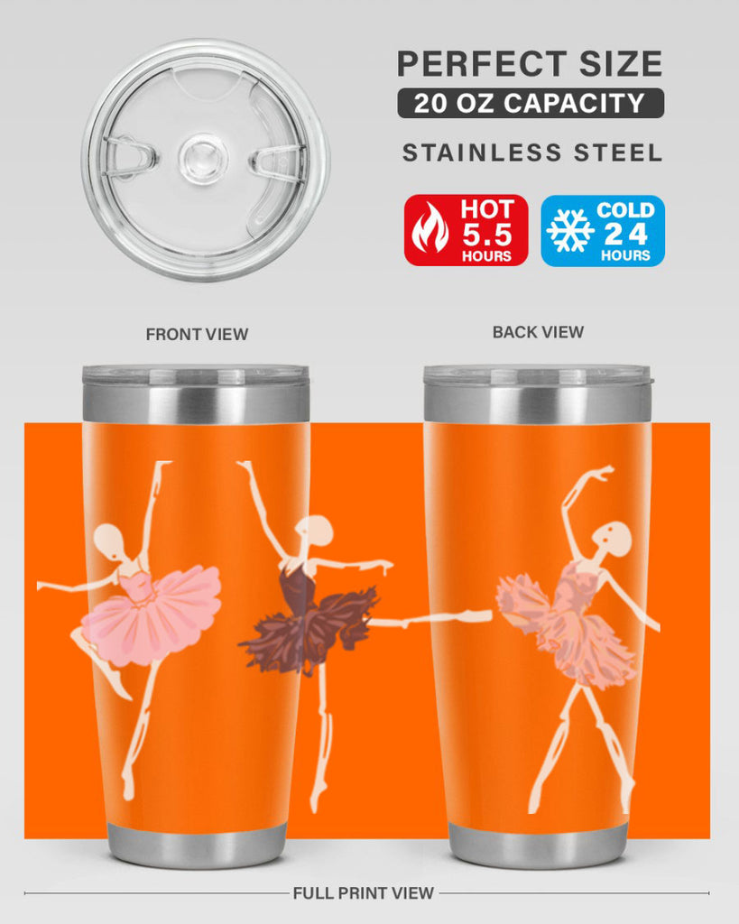 Skeleton Ballerinas Ballet Halloween Ballet 79#- ballet- Tumbler