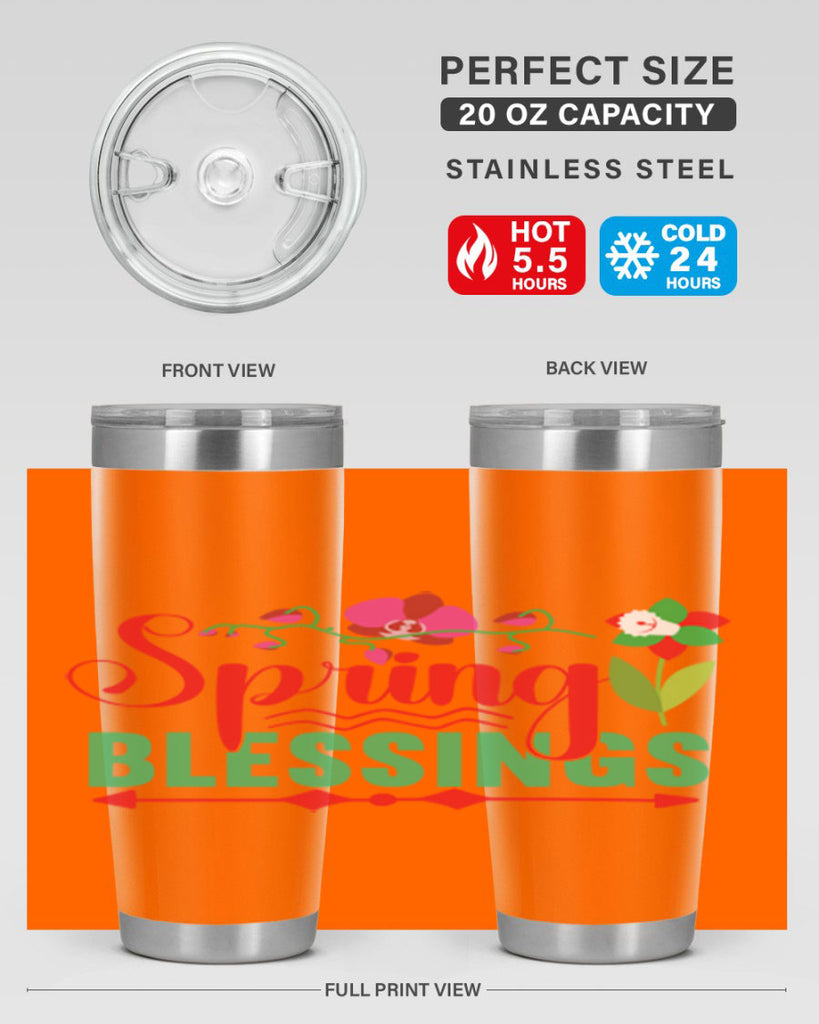Spring Blessings 418#- spring- Tumbler