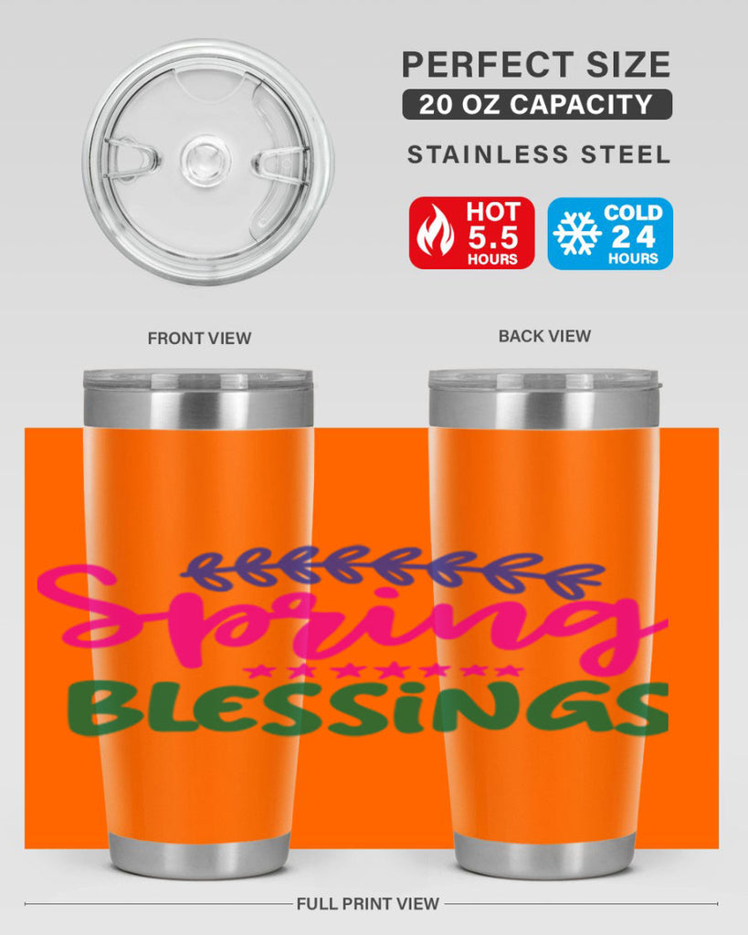 Spring Blessings 419#- spring- Tumbler