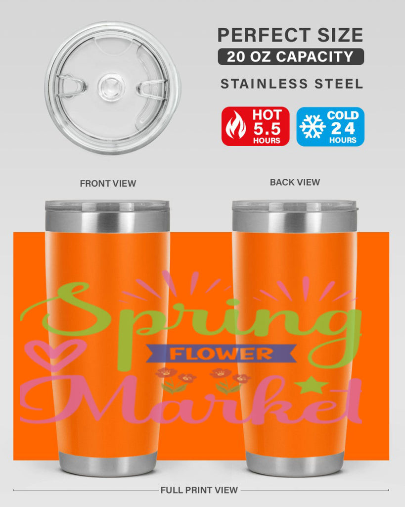 Spring Flower Market  487#- spring- Tumbler