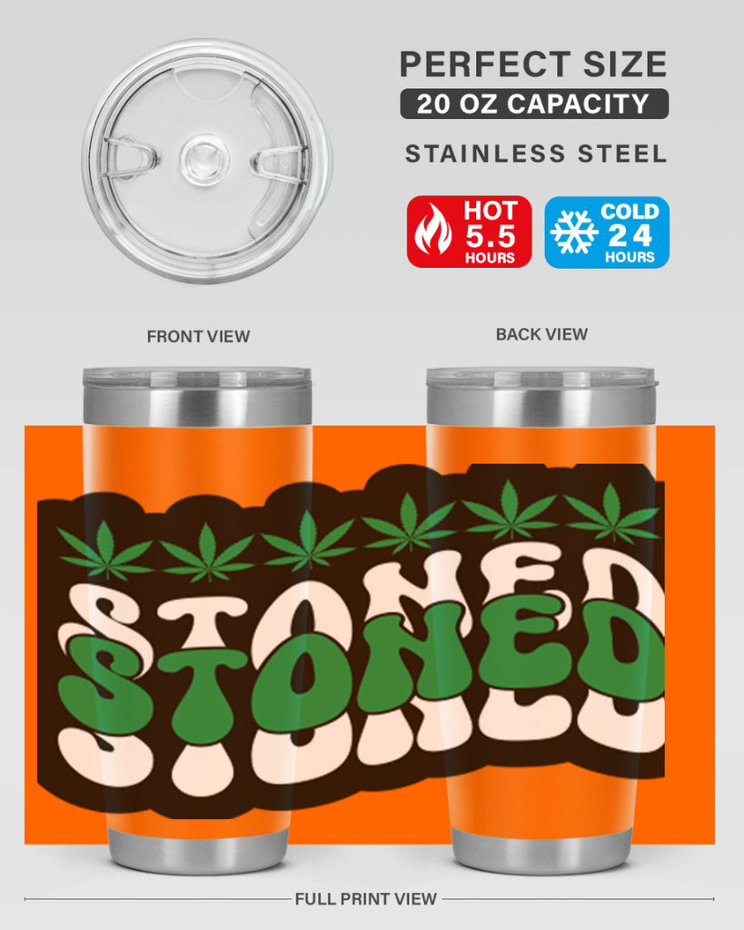 Stoned 255#- marijuana- Tumbler