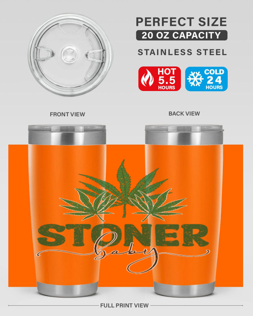 Stoner Baby Sublimation 261#- marijuana- Tumbler