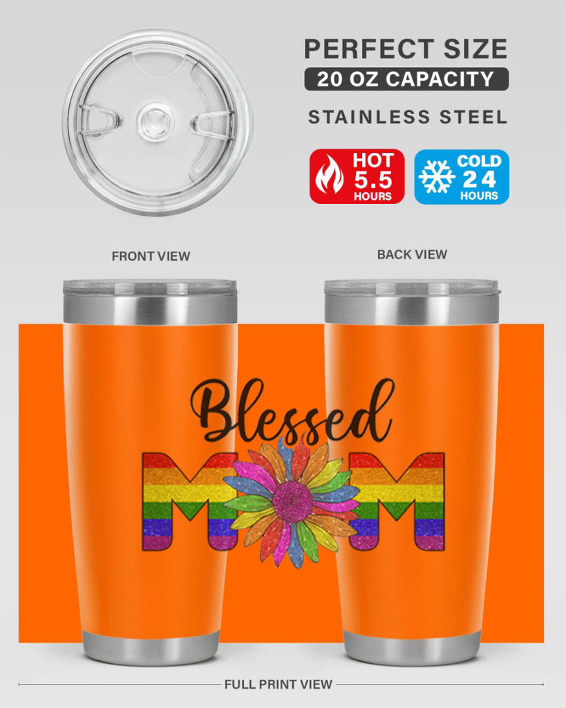 Sunflower Lgbt Blessed Mom  51#- lgbt- Tumbler