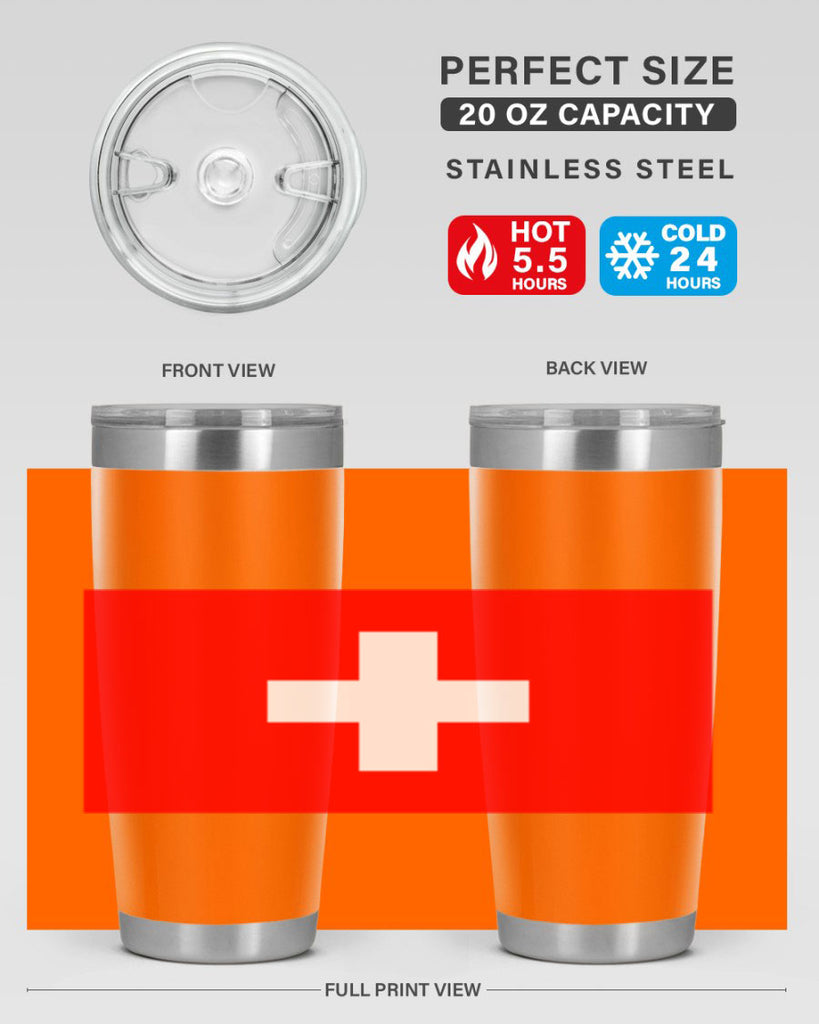 Switzerland 28#- world flags- Tumbler