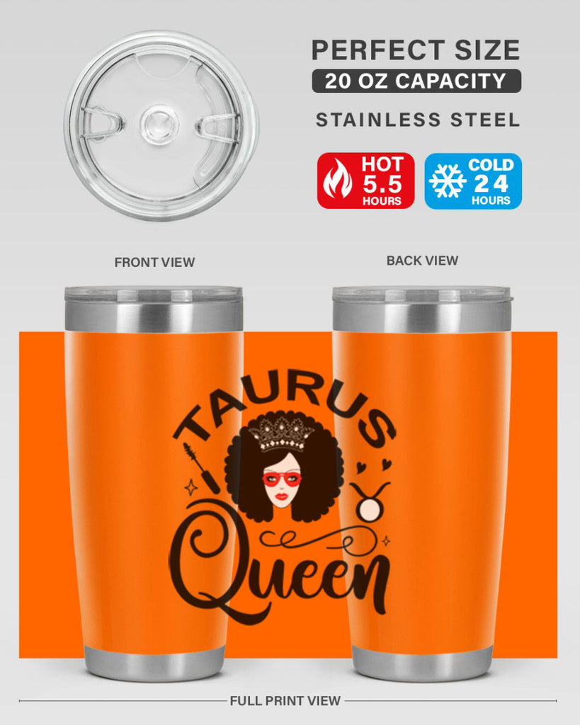 Taurus queen 505#- zodiac- Tumbler