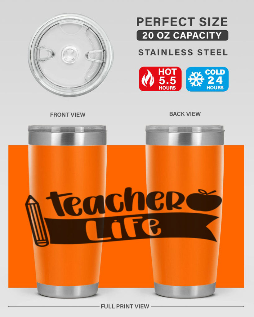 Teacher Life Style 52#- teacher- tumbler