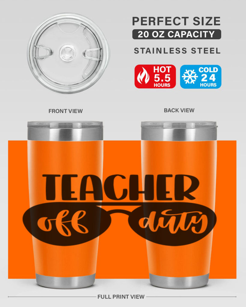 Teacher Off Duty Style 49#- teacher- tumbler