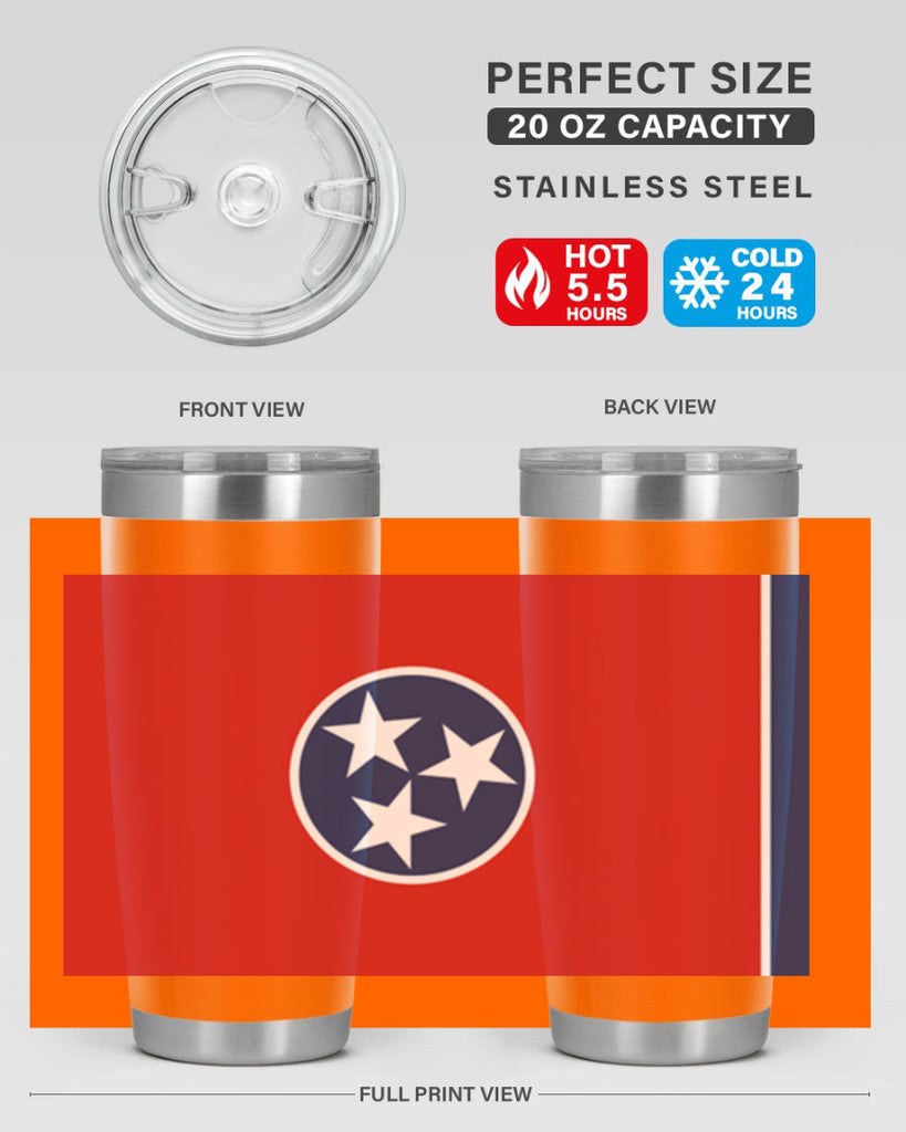 Tennessee 10#- Us Flags- Tumbler