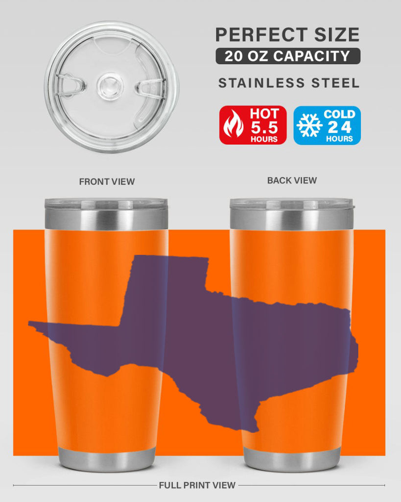 Texas 8#- stateflags- Tumbler