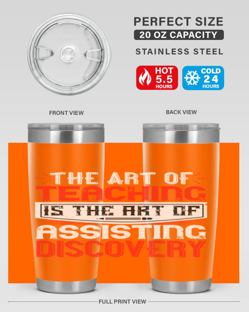 The art of teaching is the art of assisting discovery Style 6#- teacher- tumbler