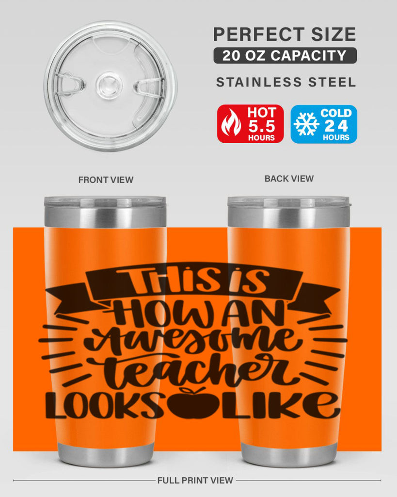 This Is How An Awesome Style 34#- teacher- tumbler