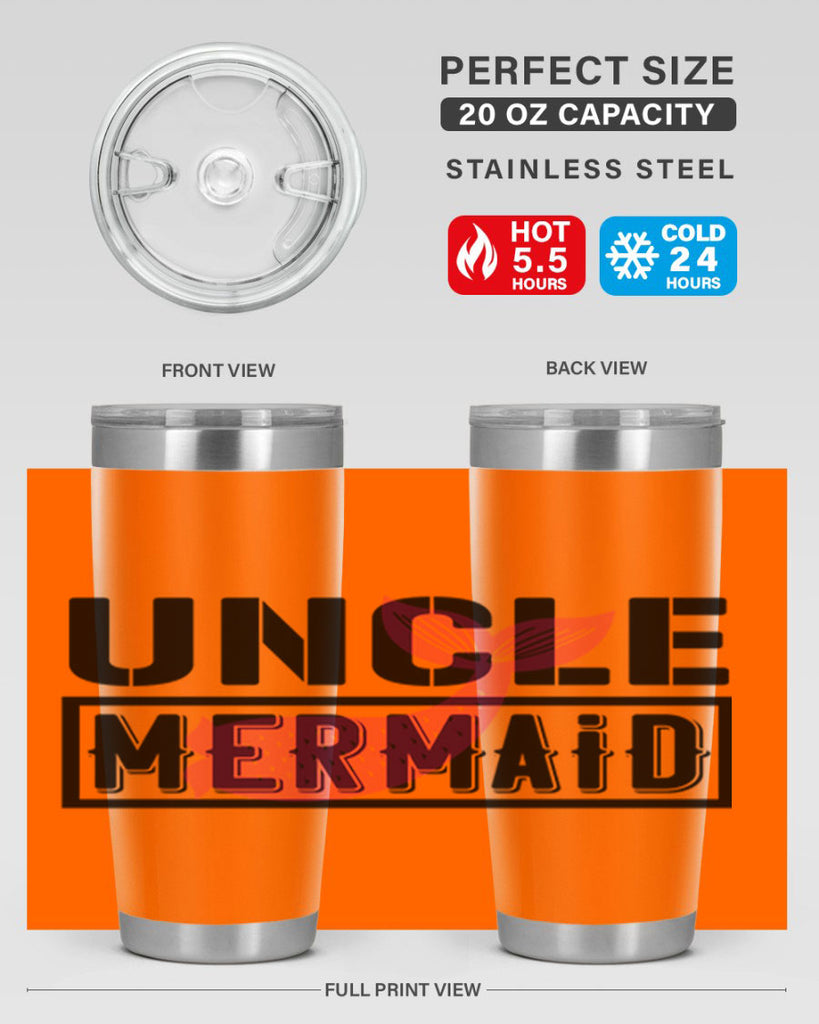 Uncle mermaid 634#- mermaid- Tumbler