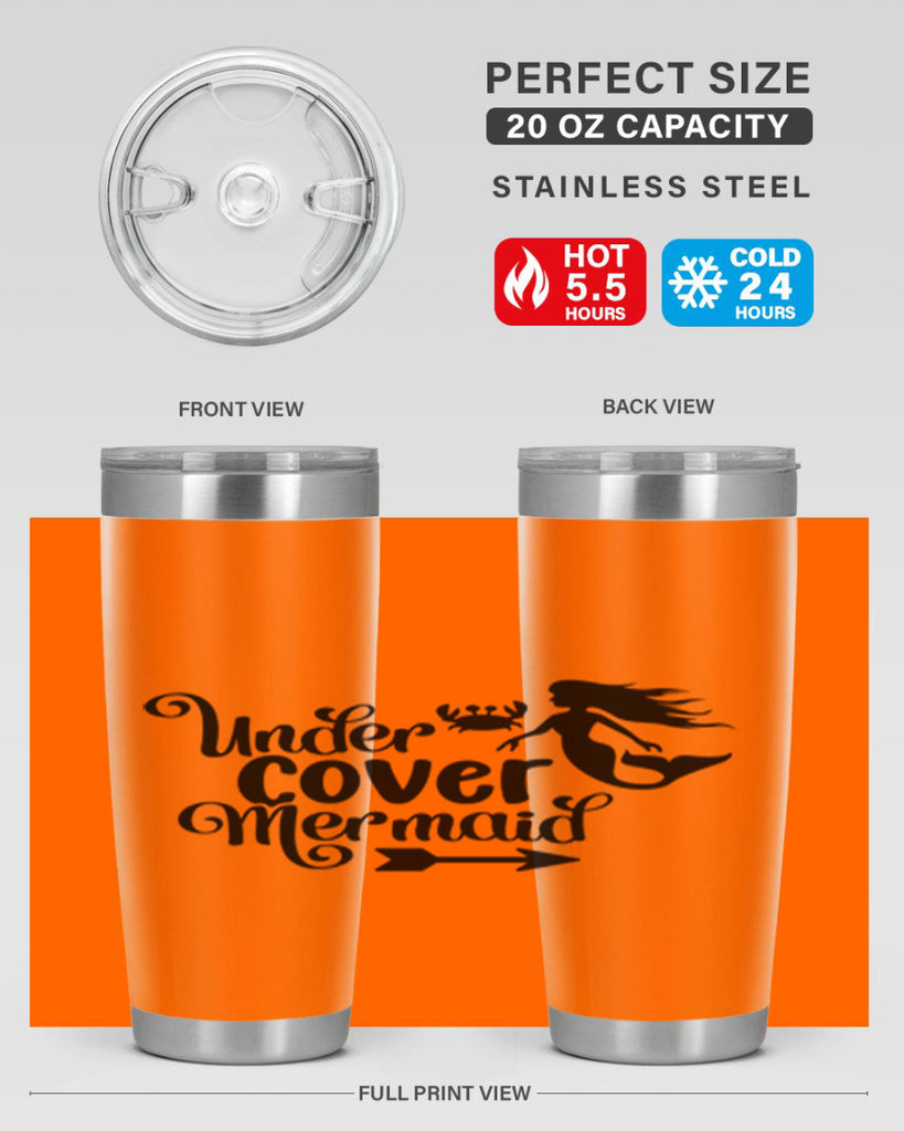 Under Cover Mermaid 641#- mermaid- Tumbler