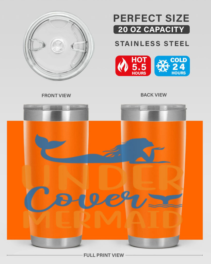 Under Cover Mermaid 644#- mermaid- Tumbler