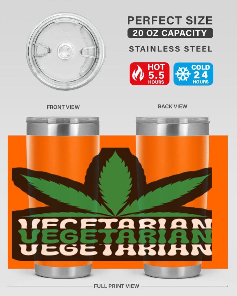 Vegetarian 271#- marijuana- Tumbler