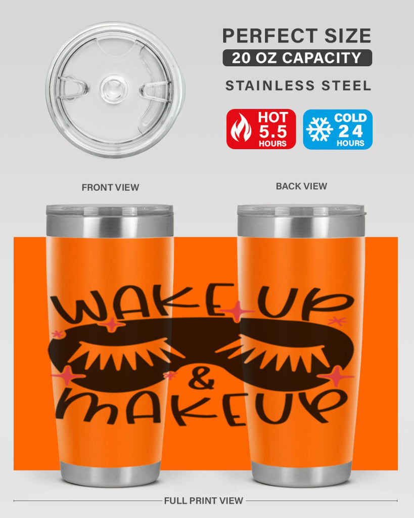 Wake Up Makeup Style 8#- make up- Tumbler