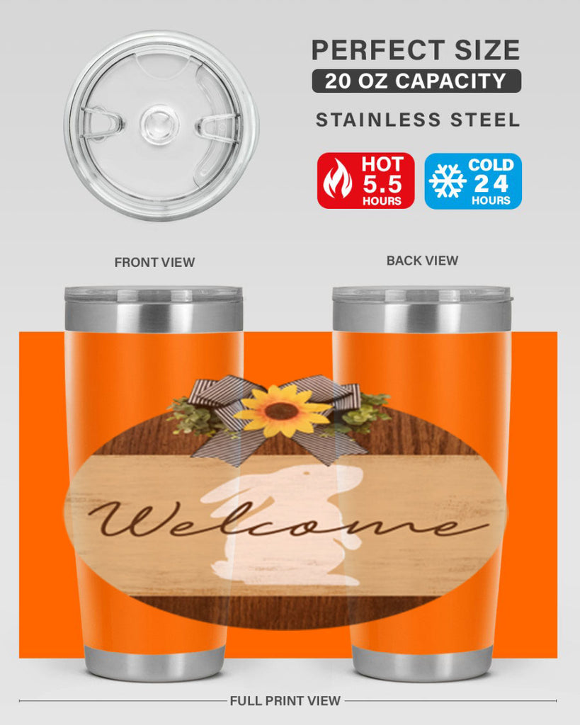 Welcome Bunny Mockup568#- spring- Tumbler