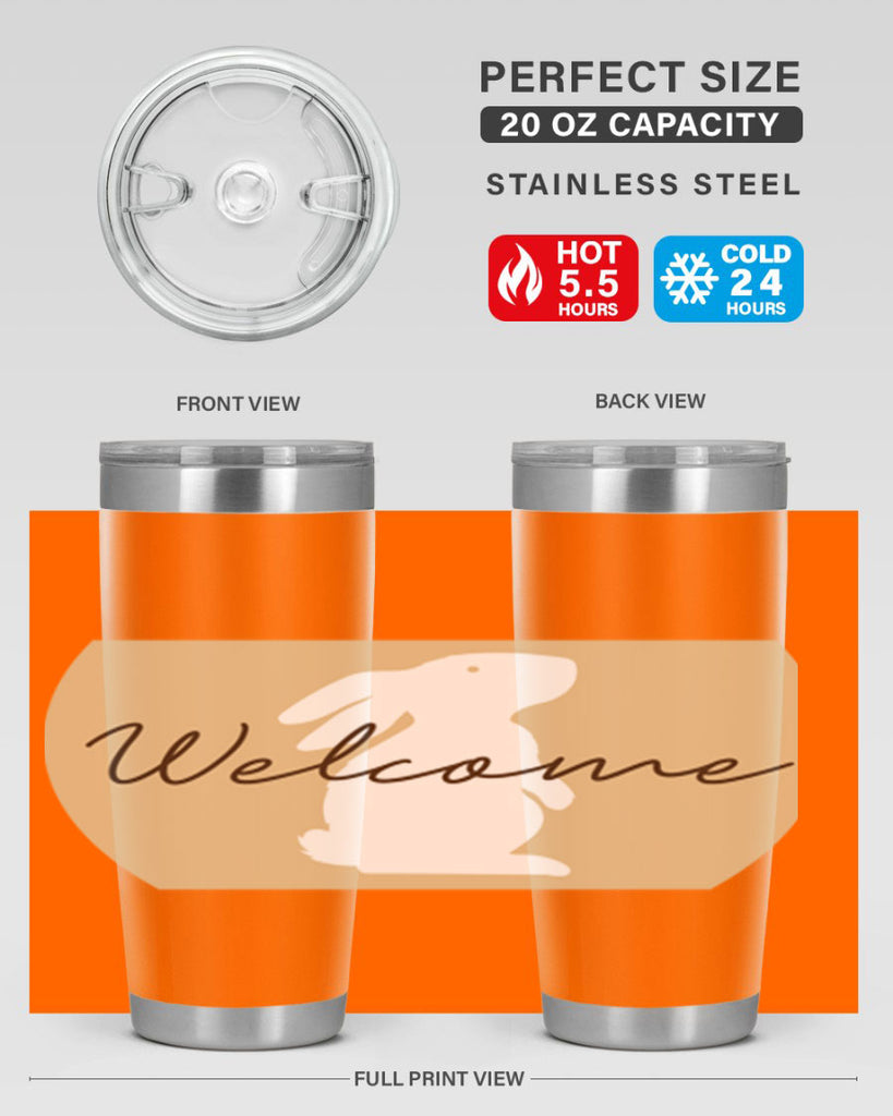 Welcome Bunny569#- spring- Tumbler