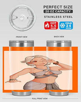 White hair girl wearing summer outfit 40#- anime- Tumbler