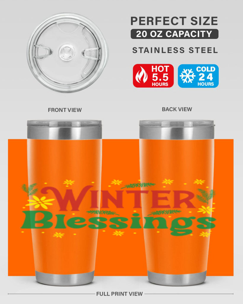 Winter Blessings 548#- winter- Tumbler